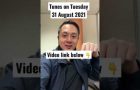 Tunes on Tuesday - 31 August 2021 announcement #shorts